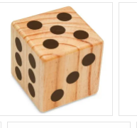 Кубик для игры в разные игры, в том числе и в догонялочки.
