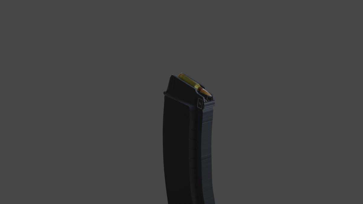 Магазин 6Л29 5.45.39 в blender. В конце опять же оригинал.