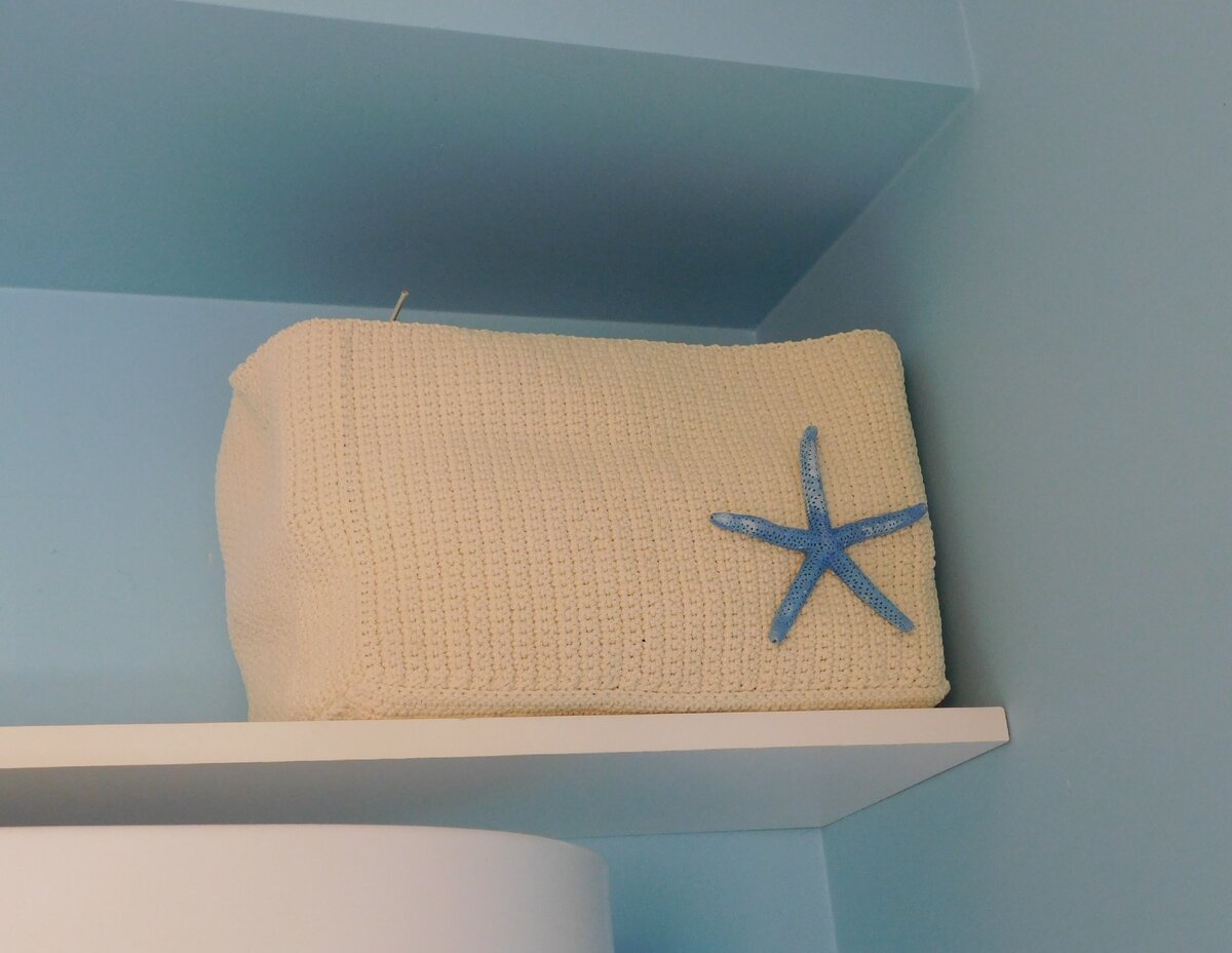 мои варианты хранения (плетёная корзина из Икеа)