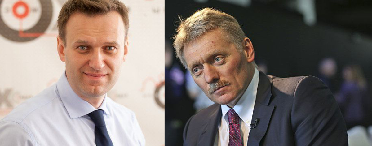 Алексей Навальный собирается подать в суд на пресс-секретаря президента Дмитрия Пескова