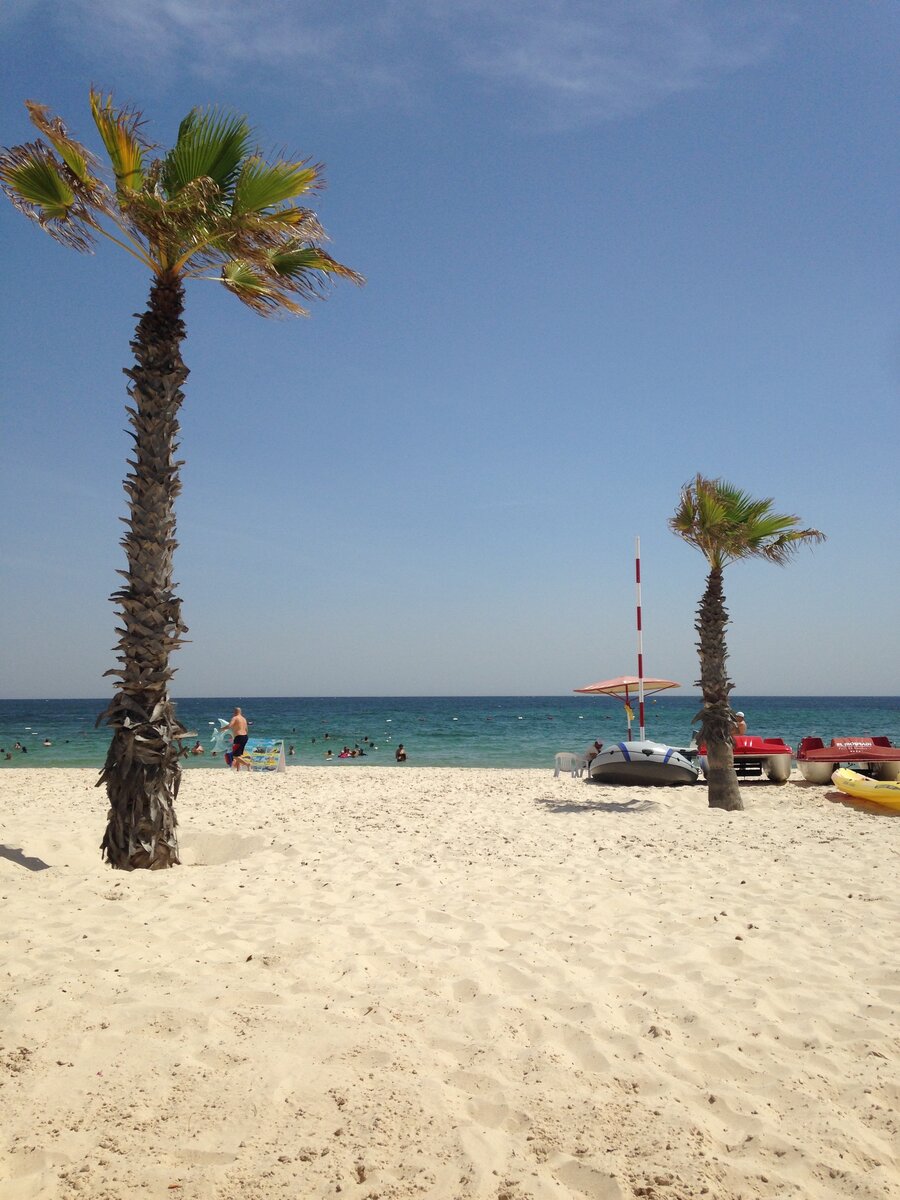 Пляж отеля в Тунисе