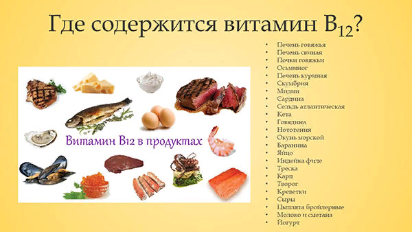 Повышение б 12. В каких продуктах содержится витамин в12. Витамин б12 продукты. Продукты богатые витамином в12 таблица. Витамин б12 где содержится.