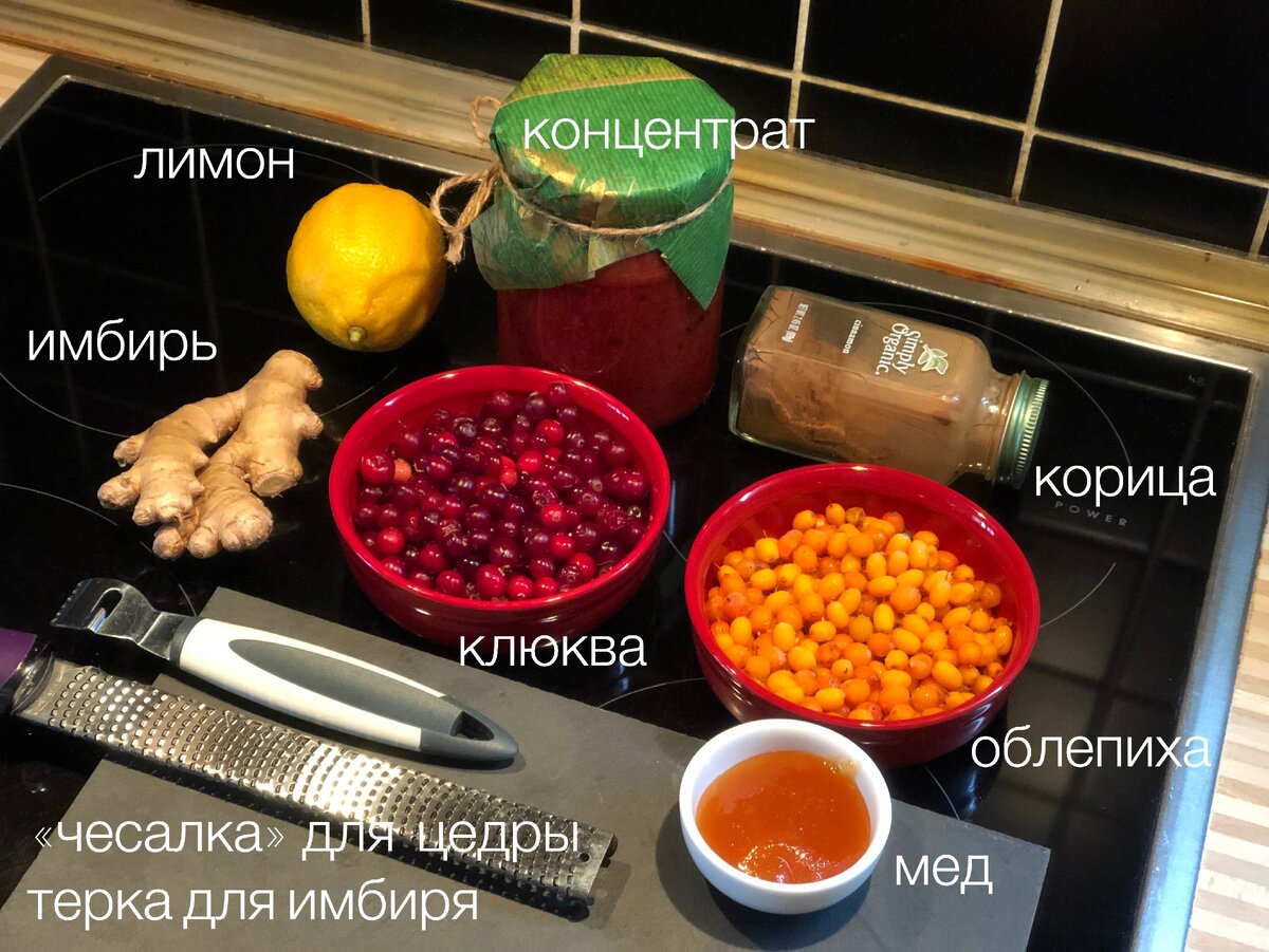 Набор продуктов для напитка