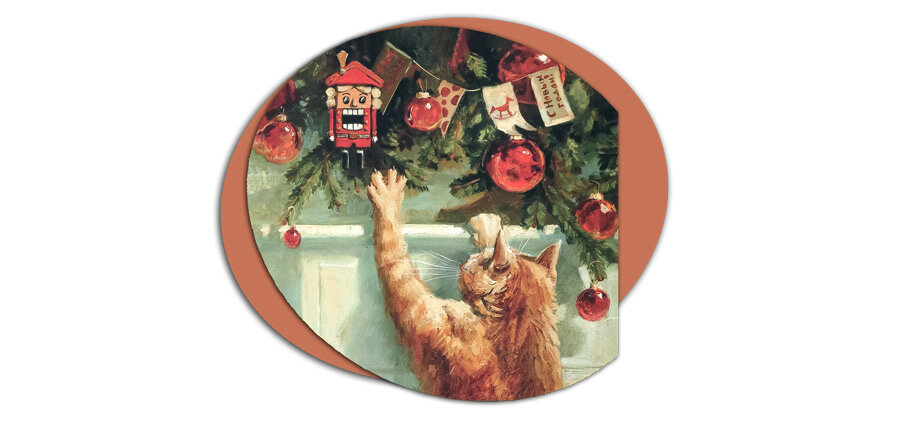 Иллюстрация Марии Павловой из книги "Ёлка, кот и Новый год"