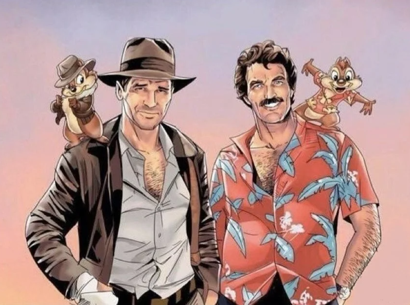 Индиана Джонс и Детектив Магнум послужили прототипами для Чипа и Дейла.