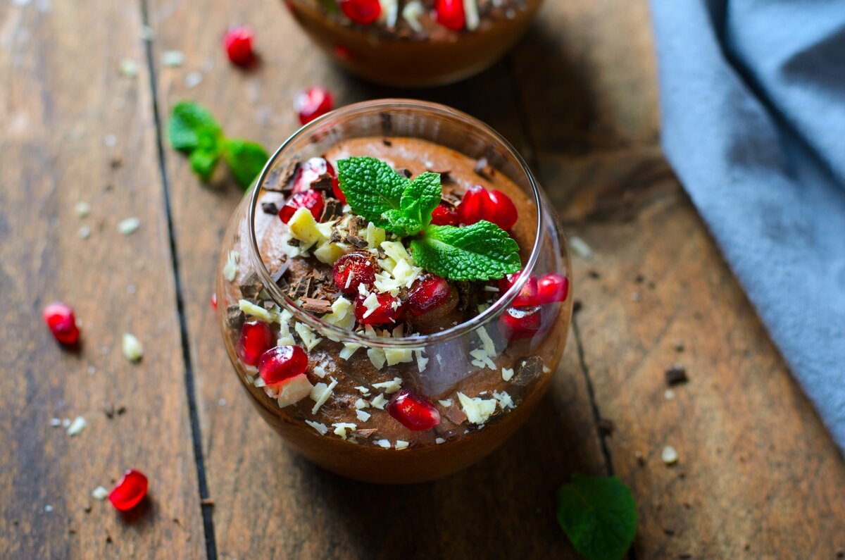 🍴 Веганский #шоколадный мусс