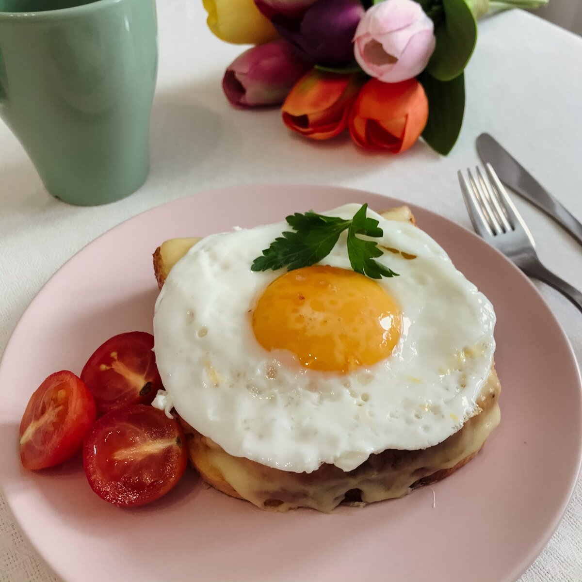 Французский завтрак «Крок-мадам»🍞🍳 | У Даши дома | Дзен