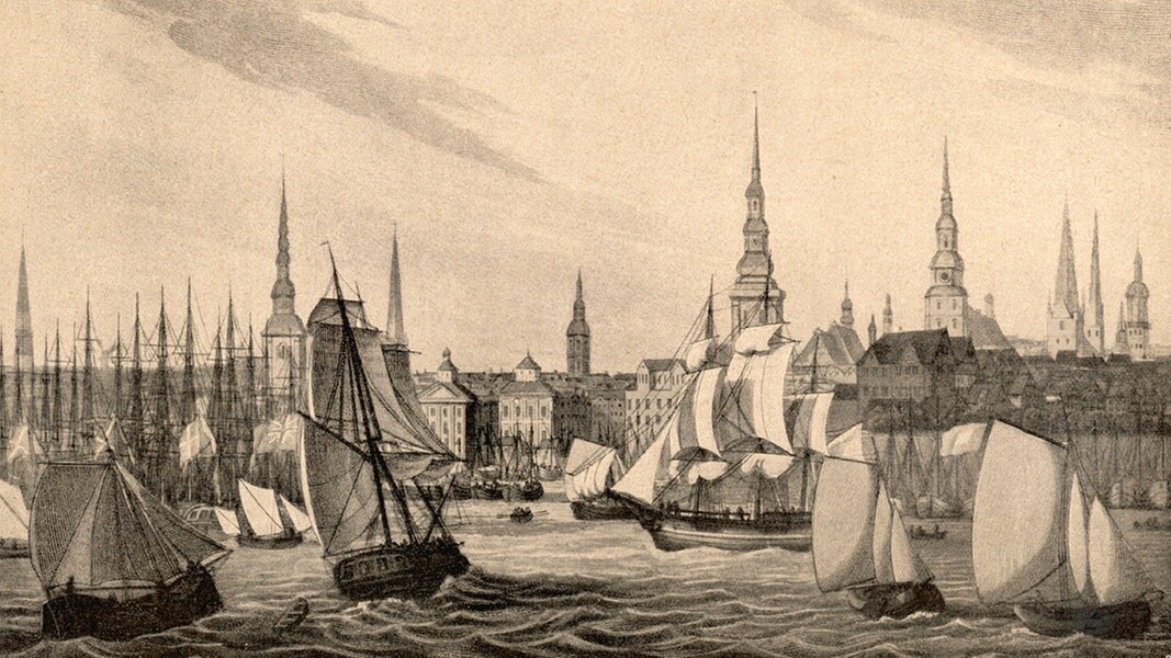 Порт Гамбурга. Источник: picture-alliance, Mary Evans Picture Library