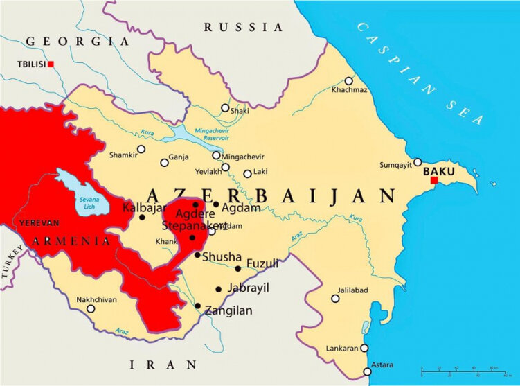 Список общин Карабаха, перешедших под контроль Азербайджана | Armenia ...