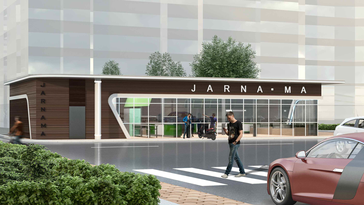 Проект торгового павильона г. Кокшетау