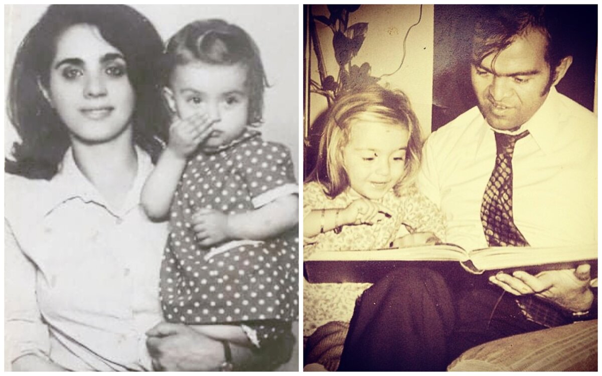 Детские фото Неслихан Йелдан с мамой и папой. Источник фото: Инстаграм @neslihanyeldan