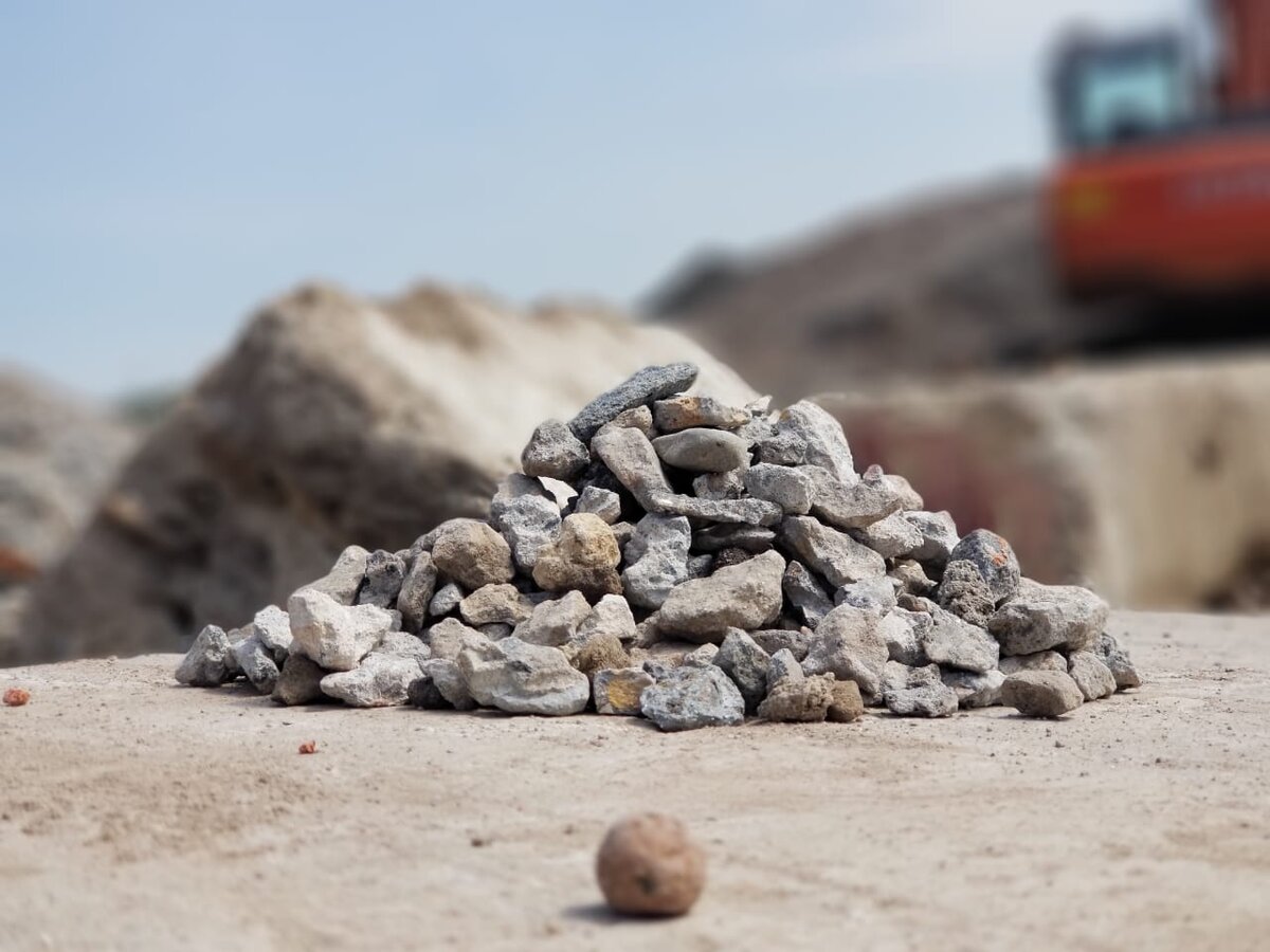 Вторичный щебень производства компании "Эко-Щебень" 