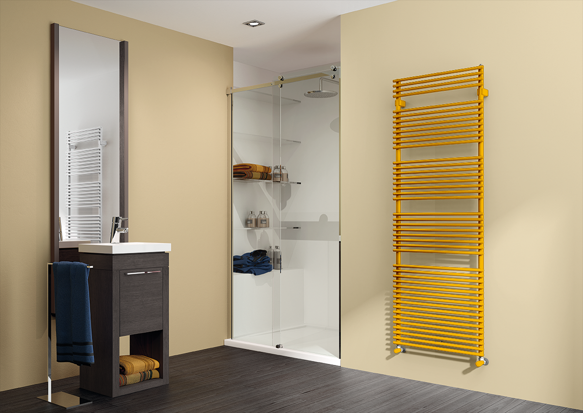 Водяные полотенцесушители Irsap в дизайне интерьера 