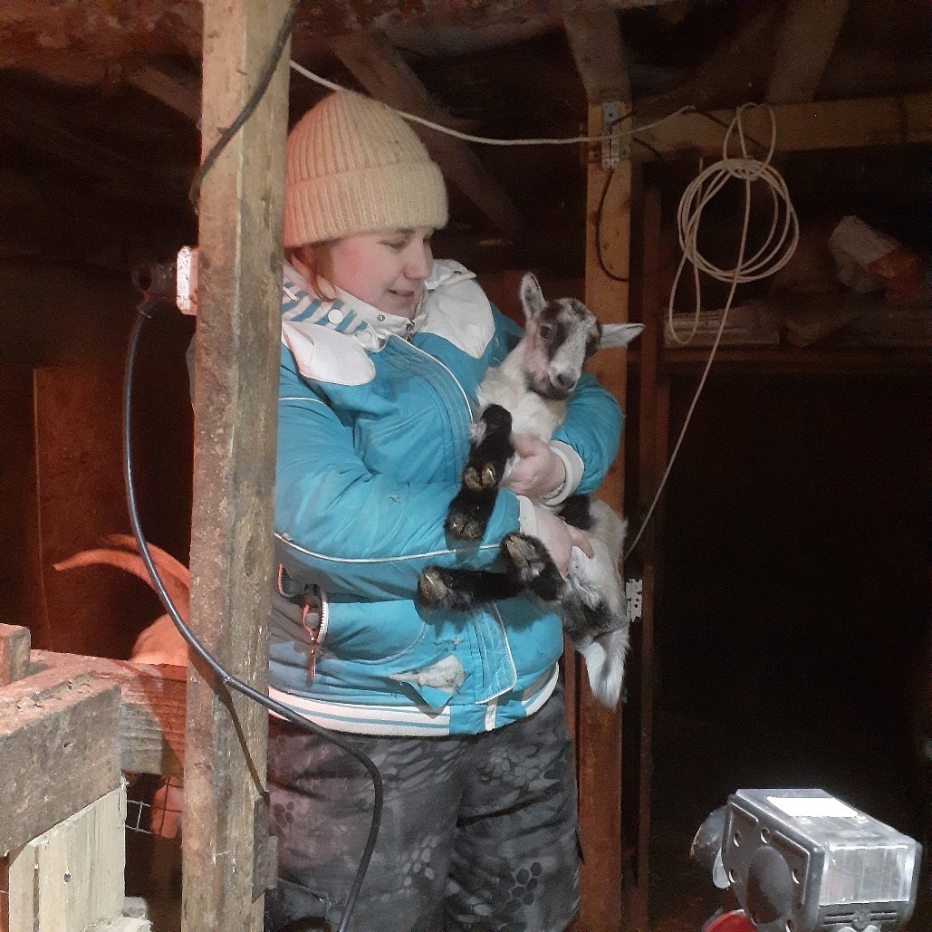 я, с козочкой Баськой)