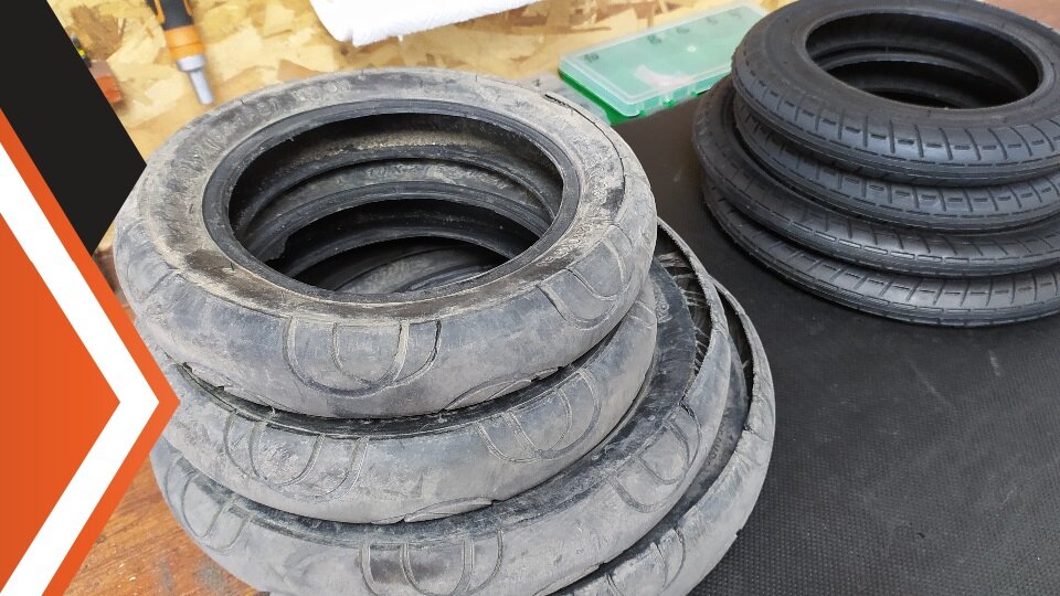 Замена покрышек на аналоги (фото 1/2)