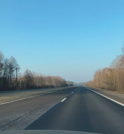 Дорога из Минска во Влеру - март 2021