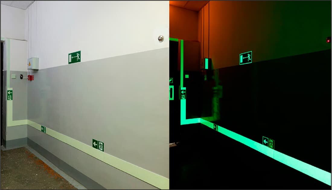 Фотолюминесцентная разметка