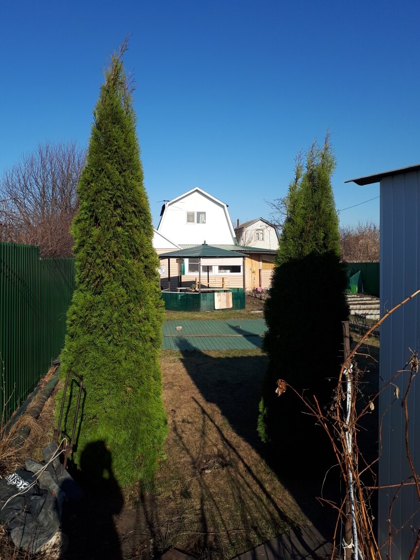 Любимая дача еще не совсем отошла от зимний спячки 