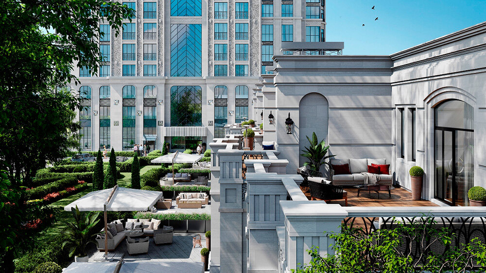 Терраса в элитном ЖК Spires