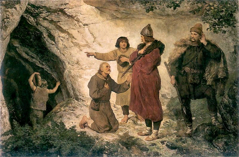 Войцех Герсон. Владислав I Локетек под Ойцовом (1890)