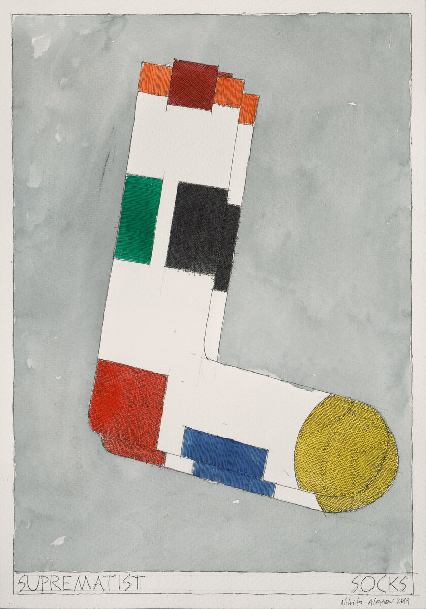 Никита Алексеев. Из серии Socko Socks / Носки Socko Socks. Супрематические. 2019