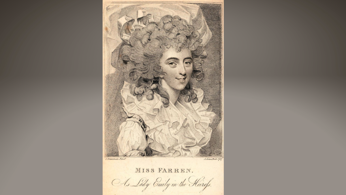 Элиза Фаррен в одной из ролей, гравюра 1787 года. © Королевская Академия художеств, Лондон