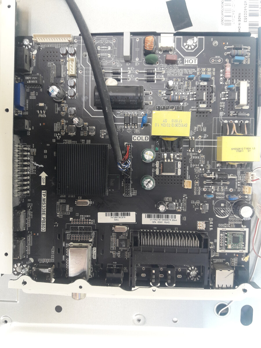 Майн плата tp.ms338e.pb803 уменьшить ток подсветки доработка | Лайфхаки ...