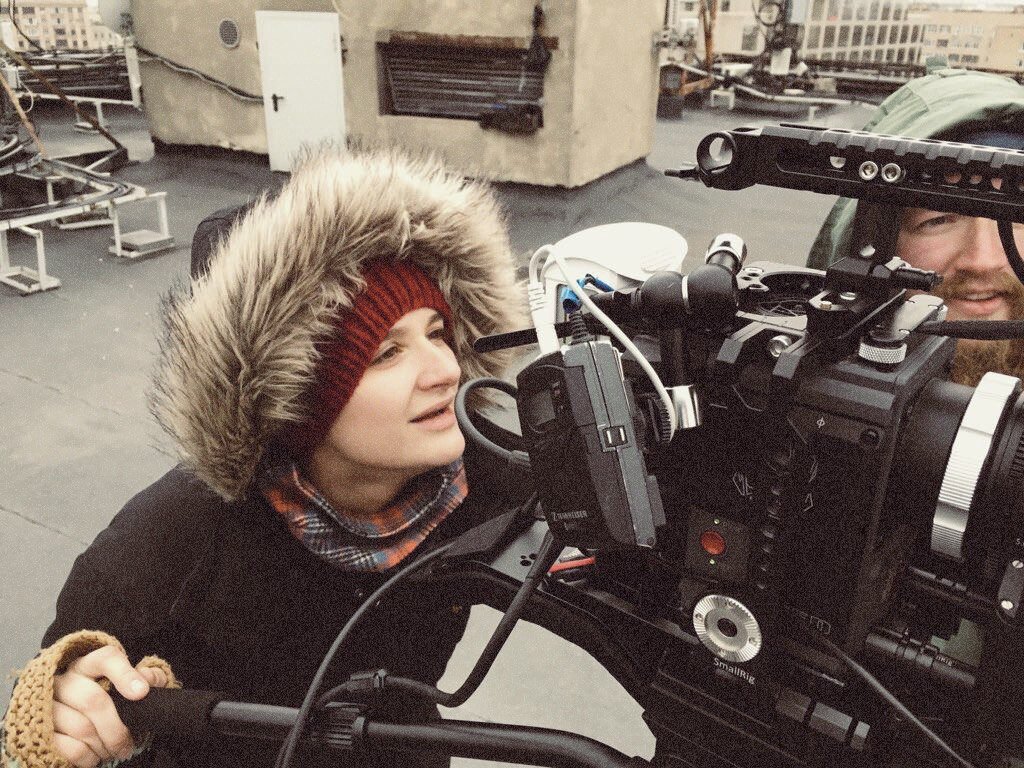 На съемках дипломной работы "Кораблик"