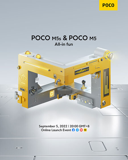 Официальный тизер, посвященный анонсу Poco M5 и Poco M5s