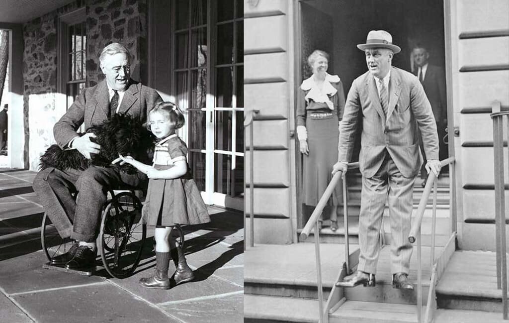 Общество не заботиться. Франклин Рузвельт полиомиелит. Рузвельт Франклин в инвалидном кресле. Франклин Рузвельт в коляске.