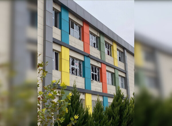 Последствия ракетного обстрела. Фото © Twitter / GaziantepTV