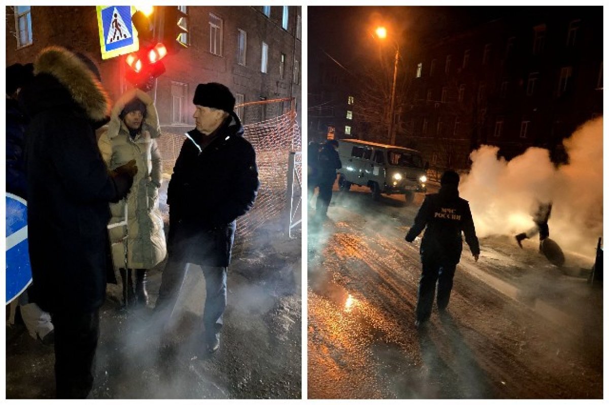    В Новосибирске 93 дома остались без отопления из-за прорыва трубы