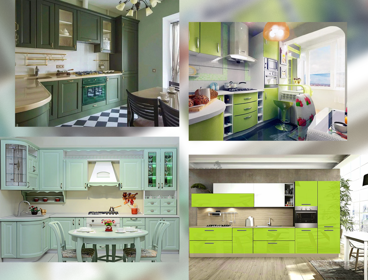 Зеленая кухня в подборке фото интересных дизайнерских решений