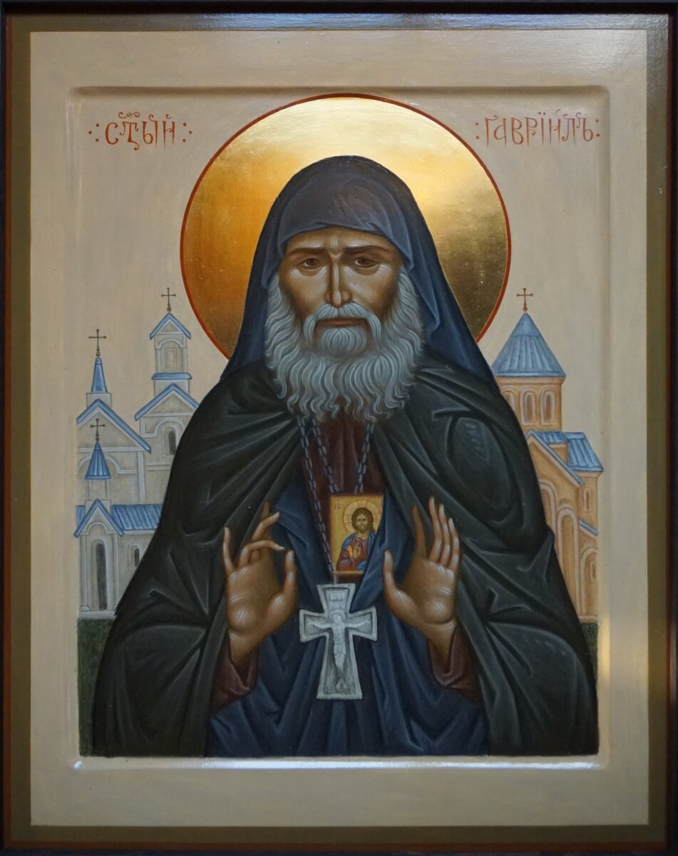 Фото иконы, написанной для Крестовоздвиженского храма г. Москвы в 2020 г.