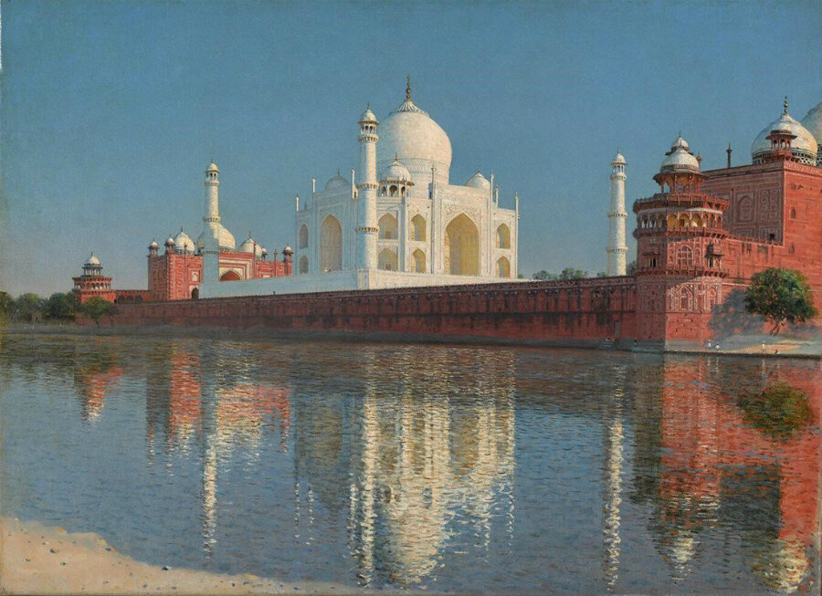 Мавзолей Тадж-Махал в Агре, 1874–1876 гг.
Холст, масло. 40,5 х 55 см. Государственная Третьяковская галерея