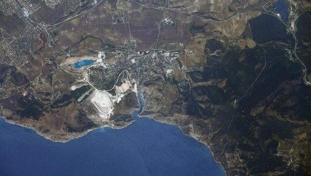 Крым из космоса. Фото с сайта - crimea.ria.ru