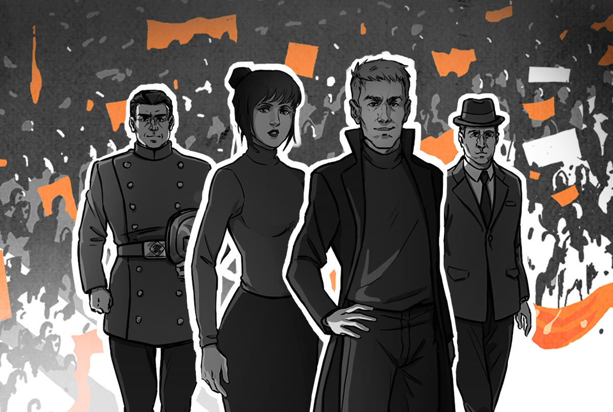 Вот такая рисовка у персонажей (Взято из Яндекса)