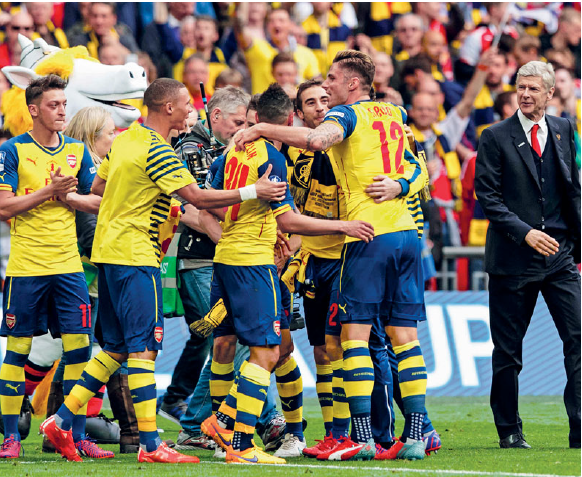 30 мая 2015 года «Канониры» Арсена Венгера отмечают двенадцатую победу в финале Кубка Англии.