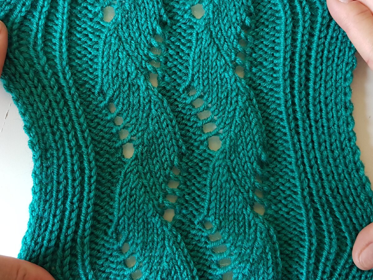 Пуловер, связанный узором зигзаг - Вязание Крючком. Блог Настика
