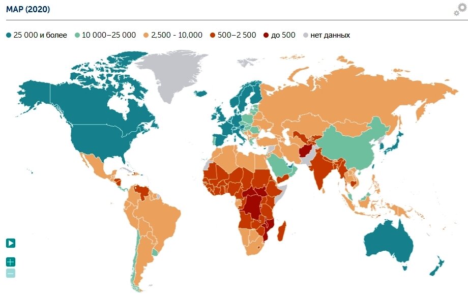 Карта ввп россии