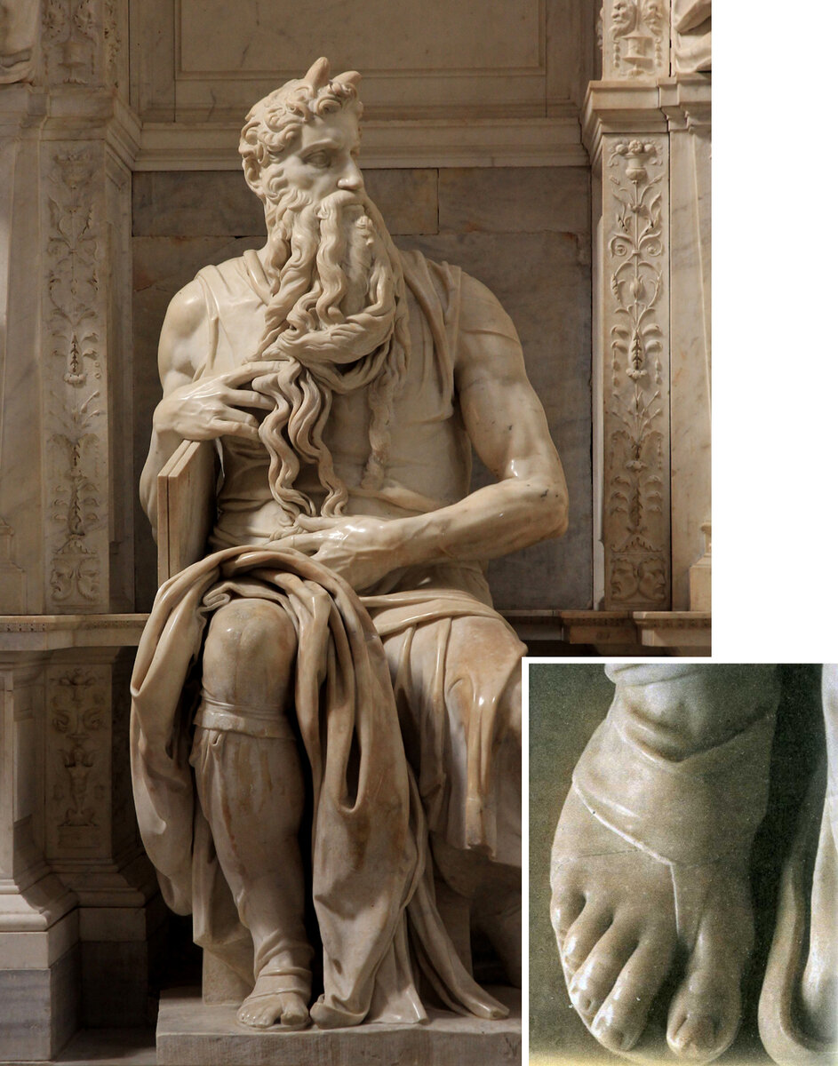 Микеланджело Буонарроти. Моисей. 1515. Сан-Пьетро-ин-Винколи, Рим