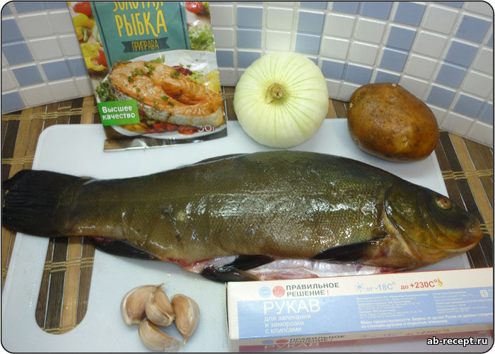 Рыба, запеченная в духовке с картошкой
