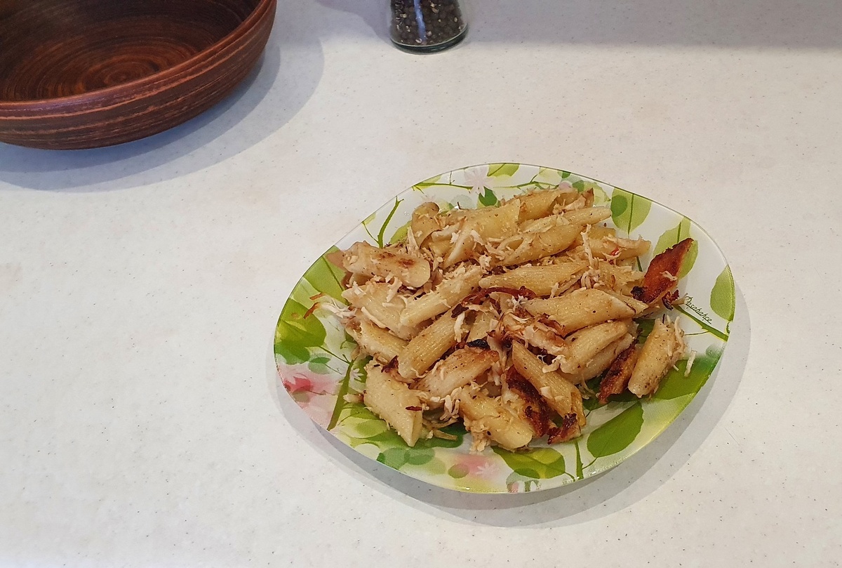 Макароны с фаршем на следующий день