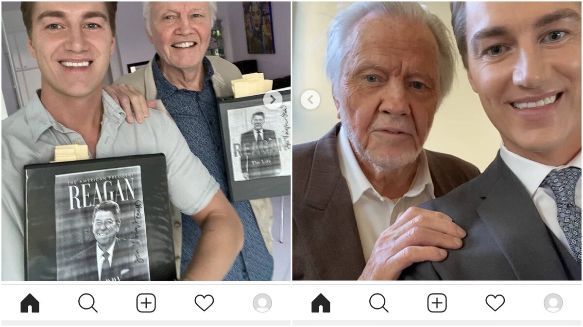 Фото из инстаграм актера. Алексей на репетициях с Джоном Войтом