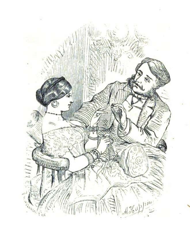 Иллюстрация из книги "Nothing to Wear: An Episode of Fashionable life"