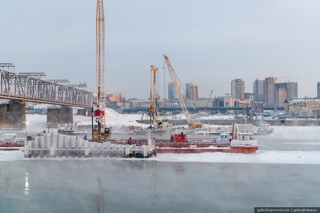 строящийся мост в новосибирске