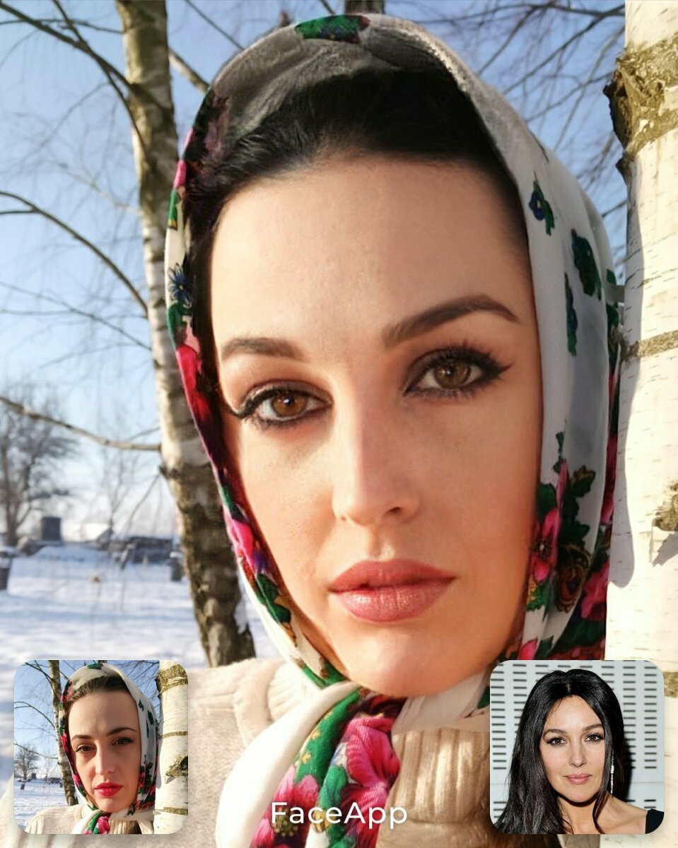 Совмещение с Моникой Белуччи 