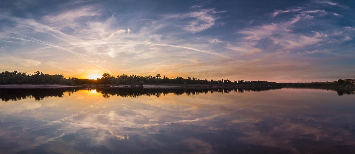 глаз природы на закате дня 