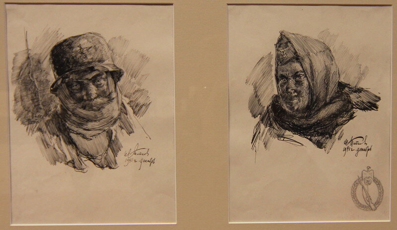 Пленный немецкий офицер. Пленный немецкий ефрейтор. Декабрь 1941 года.Местонахождение: Государственное автономное учреждение культуры Новосибирской области "Новосибирский государственный краеведческий музей"