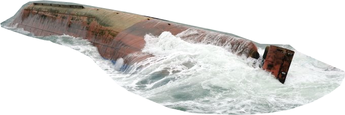 Судно к верху килем. Источник фото из свободных